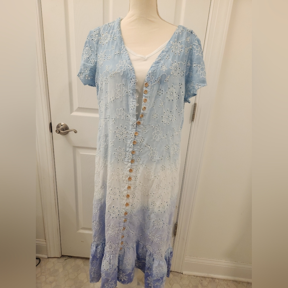 Torrid dress, size 0, custom dyed